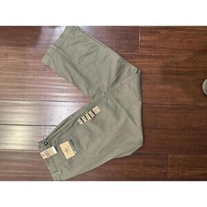 Dockers Men's W36 L32 Casual Twill Khaki Flat Front Pants Chino Office Work easy